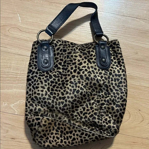 Maurizio Taiuti Animal Print Tote with Black Accents - Picture 3 of 5